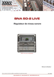 AMIX SNA 50-2 LIVE Manuel Utilisateur