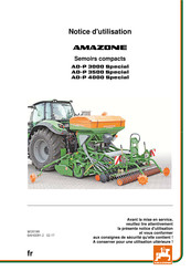 Amazone AD-P 3000 Special Notice D'utilisation