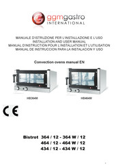 GGM gastro BISTROT 434W/12 Manuel D'instructions Pour L'installation, L'utilisation Et L'entretien