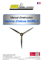 DUC Hélices SWIRL-3 Serie Manuel D'instruction