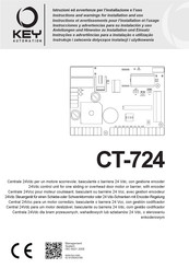 Key Automation CT-724 Instructions Et Avertissements Pour L'installation Et L'usage