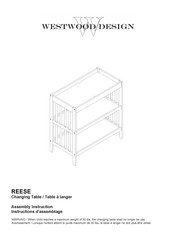 Westwood Design REESE Instructions D'assemblage