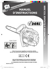Dori TCS2600 Manuel D'instructions