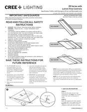 CREE LIGHTING ZR14-VRF Instructions D'installation