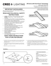 CREE LIGHTING SmartCast ZR22-SC1 Instructions D'installation