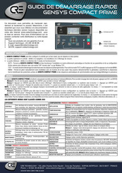 CRE Technology GENSYS COMPACT PRIME Guide De Démarrage Rapide