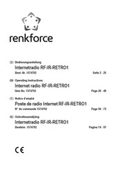Renkforce RF-IR-RETRO1 Notice D'emploi