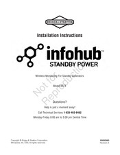 Briggs & Stratton Infohub 6574 Instructions D'installation