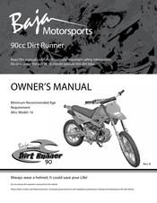 Baja motorsports DR90 Manuel De L'utilisateur