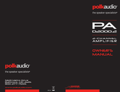 Polk Audio PA D2000.2 Mode D'emploi