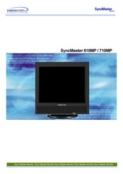 Samsung SyncMaster 710MP Manuel