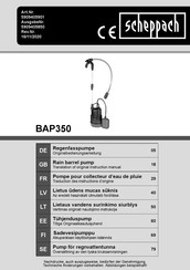 Scheppach BAP350 Traduction Des Instructions D'origine