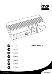 GYS NOMAD POWER 15 Mode D'emploi