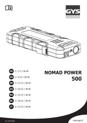 GYS NOMAD POWER 500 Manuel D'utilisation