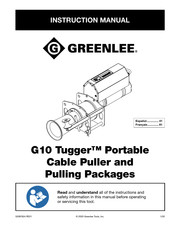 Greenlee G10 Tugger Manuel D'instructions