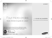 Samsung GE109MST1 Mode D'emploi Et Guide De Cuisson