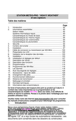 La Crosse Technology HEAVY WEATHER WS-2350 Mode D'emploi