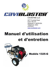 Caviblaster 1325-G Manuel D'utilisation Et D'entretien