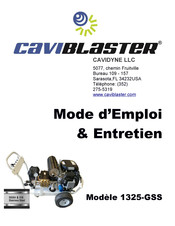 Caviblaster 1325-GSS Mode D'emploi Et Entretien