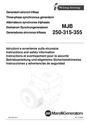 MarelliGenerators MJB 250 Instructions