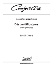 COMFORT-AIRE BHDP-701-J Manuel Du Propriétaire