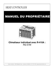 Heat Controller RG-51M Manuel Du Propriétaire