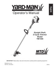 MTD YARD-MAN YM1500 Manuel D'opérateur