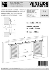 Mantion WINSLIDE NM WINSL 033 Instructions De Montage