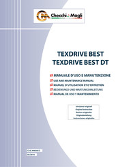 Checchi & Magli TEXDRIVE BEST Manuel D'utilisation Et D'entretien