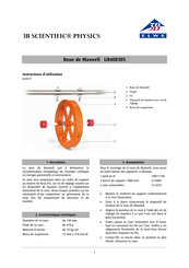 3B SCIENTIFIC PHYSICS U8408305 Instructions D'utilisation