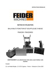 FEIDER Machines FBAE200 Notice D'utilisation