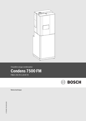 Bosch Condens 7500 FM FBGC 25C R C120 N TH Notice Technique