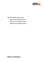 Axis Communications P1375-E Manuel D'utilisation