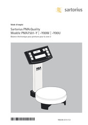 Sartorius PMA.Quality PMA7501-Y00U Mode D'emploi