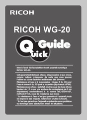 Ricoh WG-20 Guide Rapide