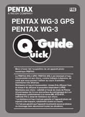 Pentax WG-3 GPS Guide Rapide