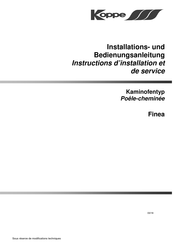 Koppe Finea Instructions D'installation Et De Service