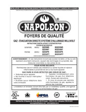 Napoleon BGD34NT Instructions D'installation Et D'opération