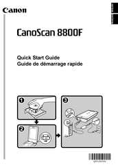 Canon CanoScan 8800F Guide De Démarrage Rapide