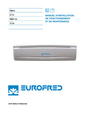 Eurofred FME/A Serie Manuel D'installation, De Fonctionnement Et De Maintenance