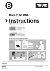 Thule SLIDEBAR Instructions