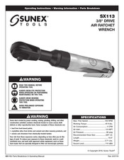 Sunex Tools SX113 Instructions De Fonctionnement