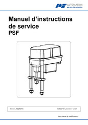 PS Automation PSF 402 Manuel D'instructions De Service