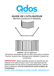 Qdos Hauteur Guide De L'utilisateur