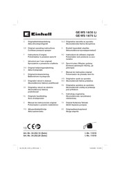 EINHELL GE-WS 18/35 Li Instructions D'origine