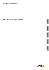 Axis Q7424-R Guide D'installation