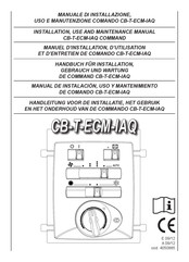 Sabiana CB-T-ECM-IAQ Manuel D'installation, D'utilisation Et D'entretien