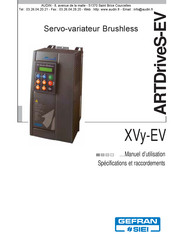 GEFRAN-SIEI ARTDriveS XVy-EV 9560650-CP-IP00 Manuel D'utilisation