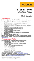 Fluke T+ Mode D'emploi