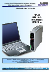 Loreme RPL23 Guide D'utilisation Et De Configuration